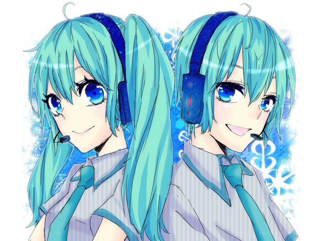 Miku in two poses