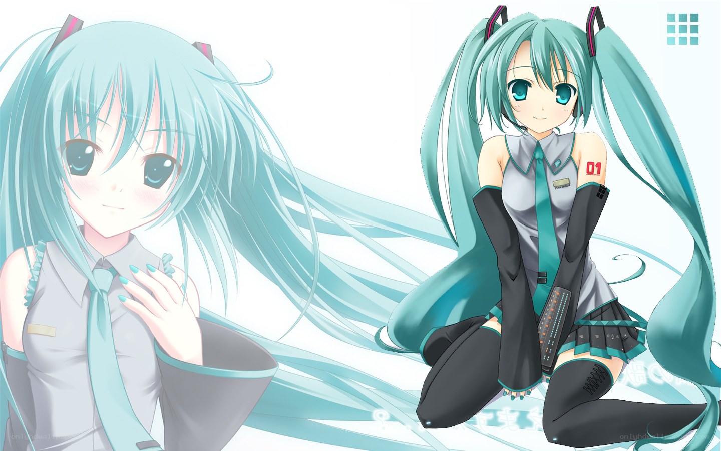 Miku in two poses