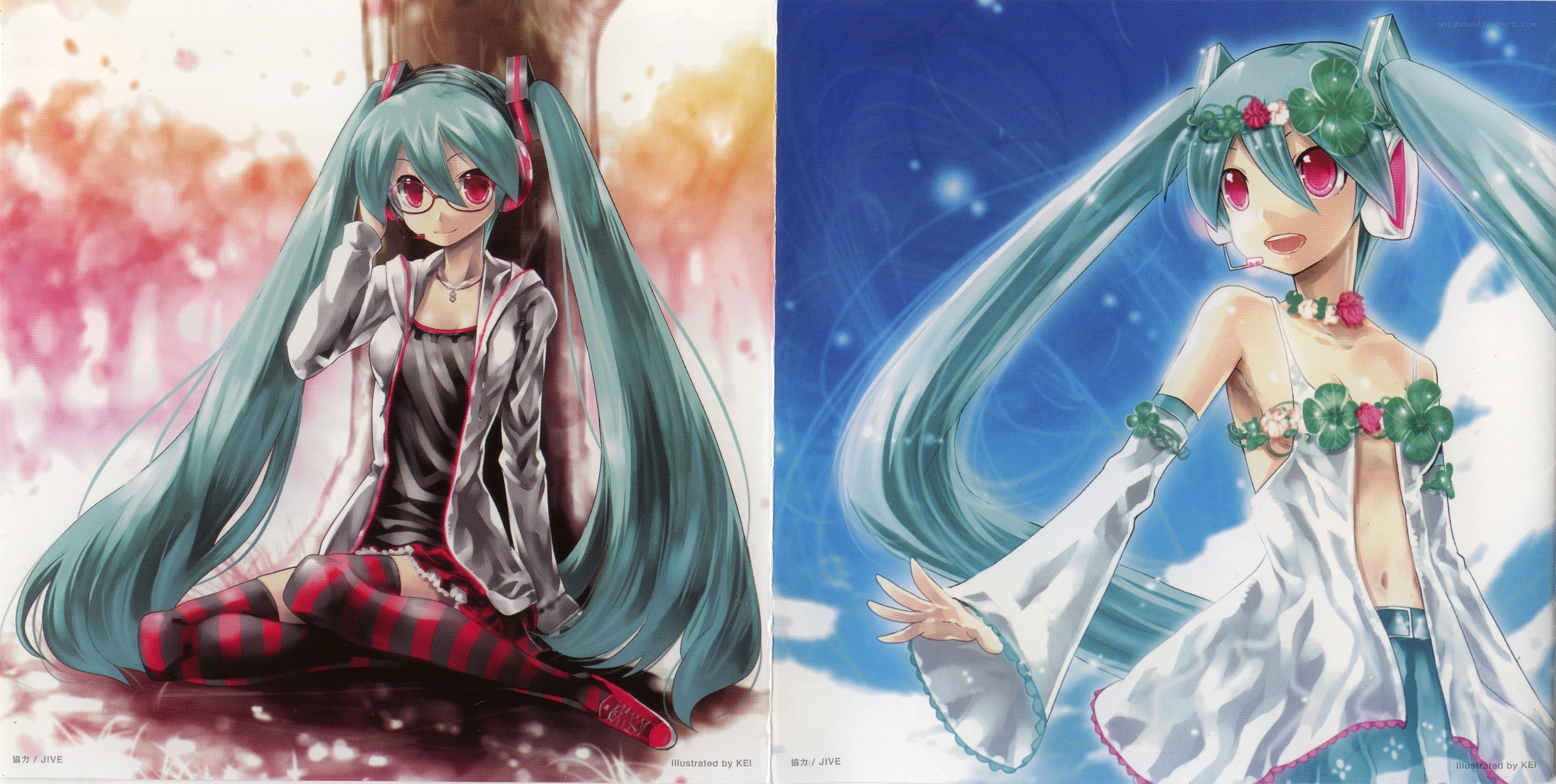 Miku in two styles