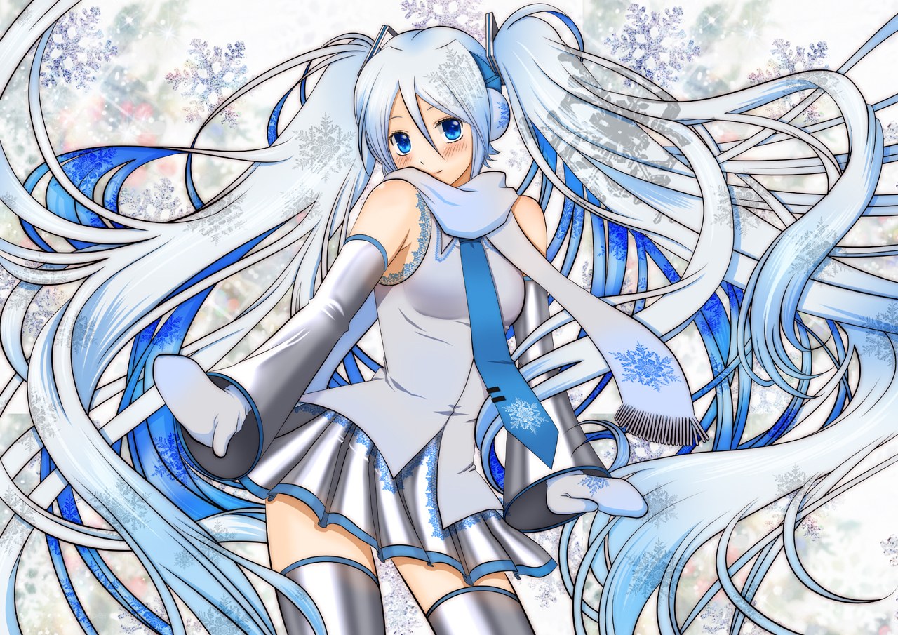 Miku in winter attire