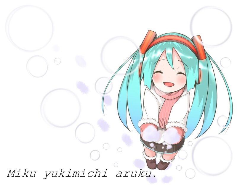Miku in winter clothes