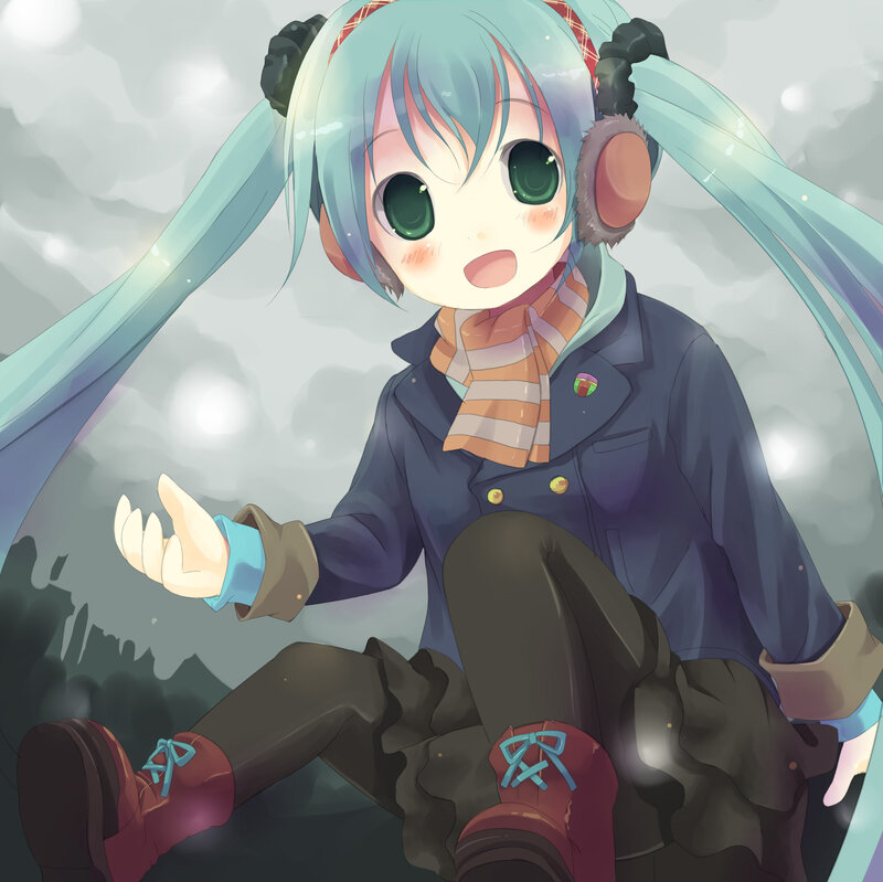 Miku in winter clothes