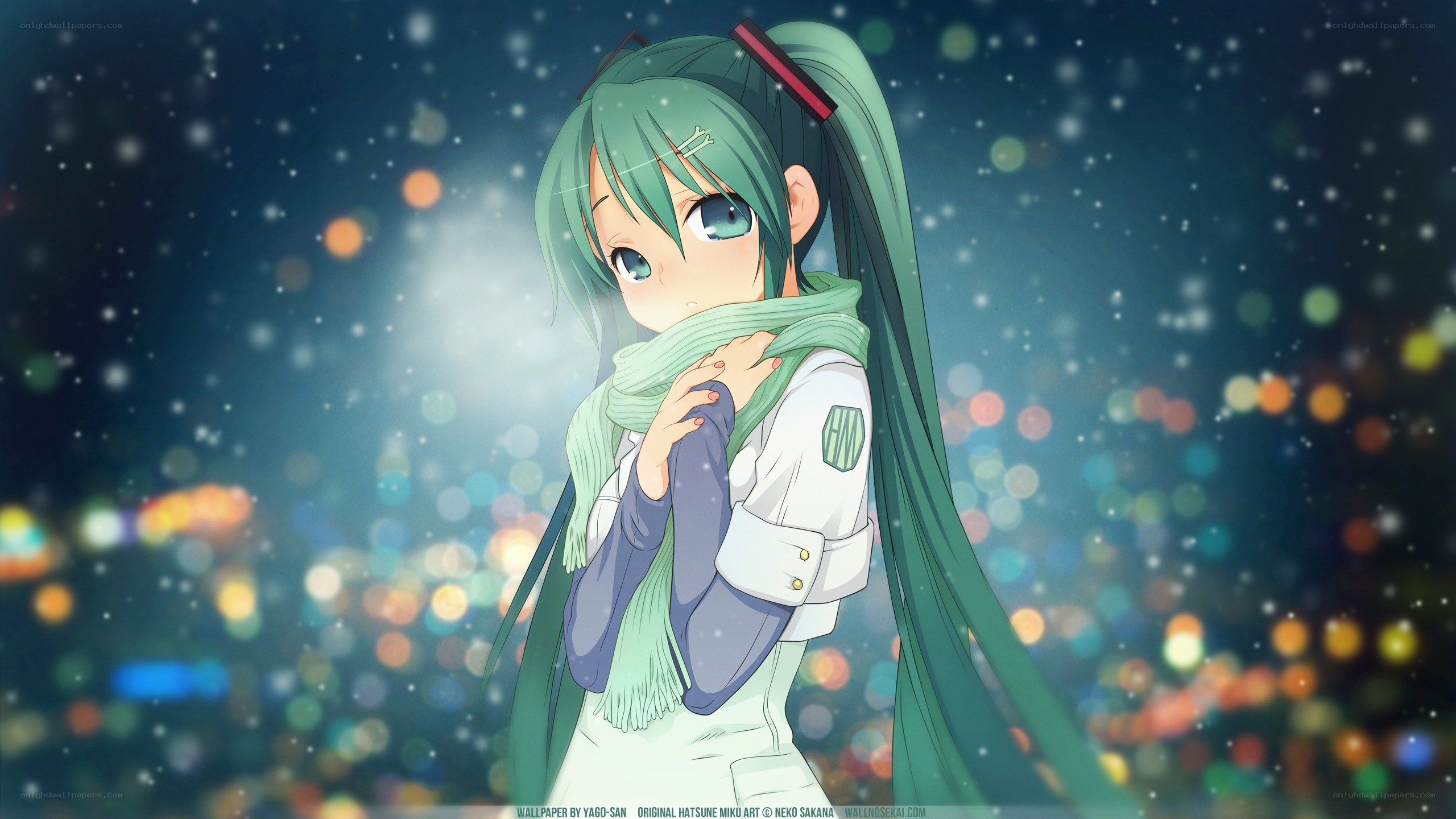 Miku in winter scarf