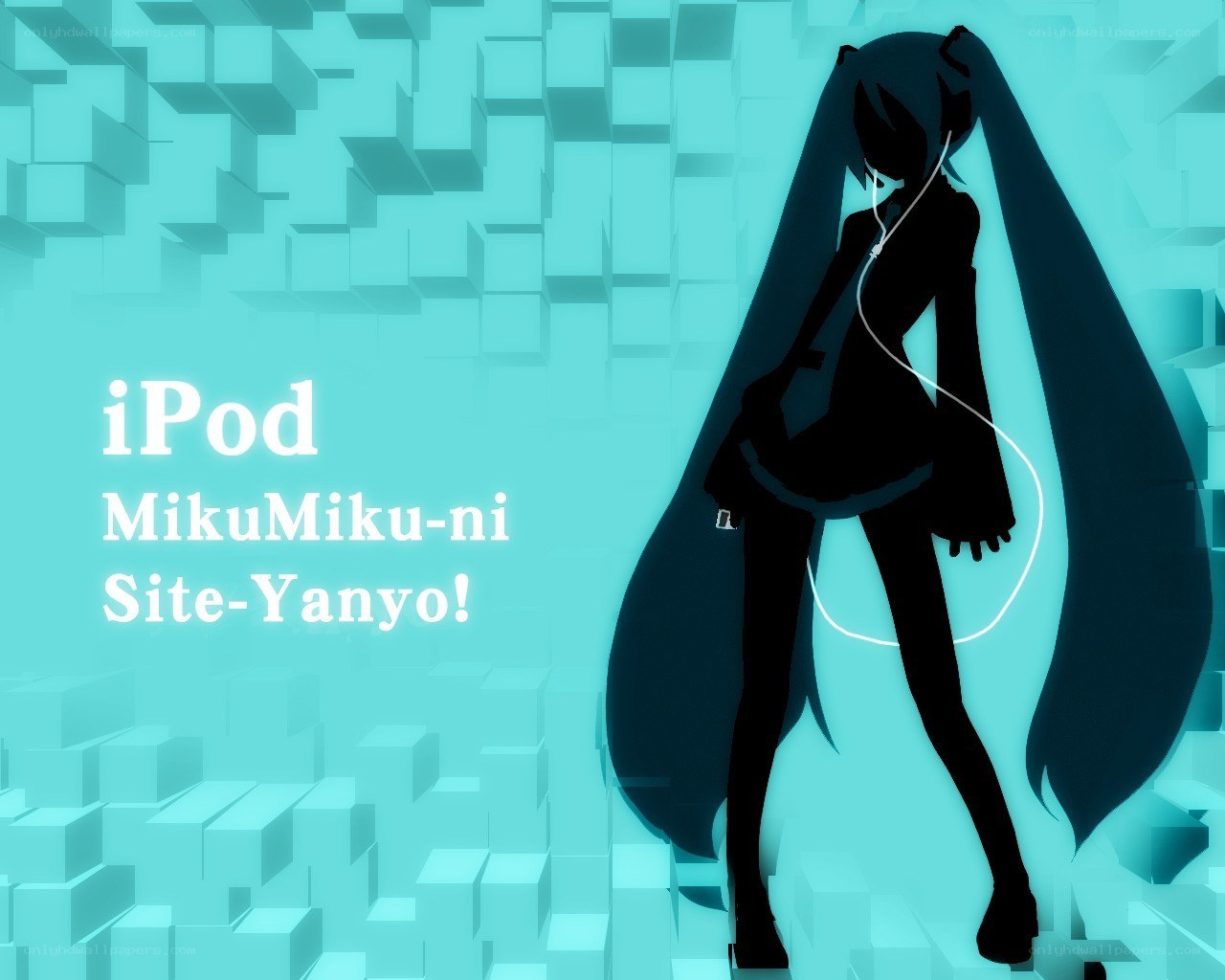 Miku listening to iPod