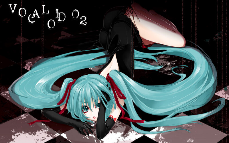 Miku lying on the floor