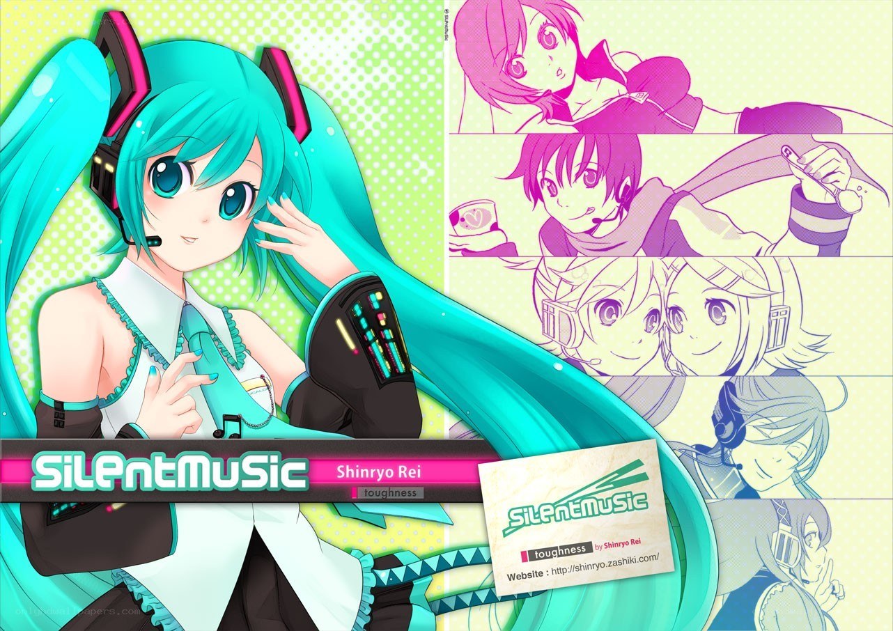 Miku music art collage