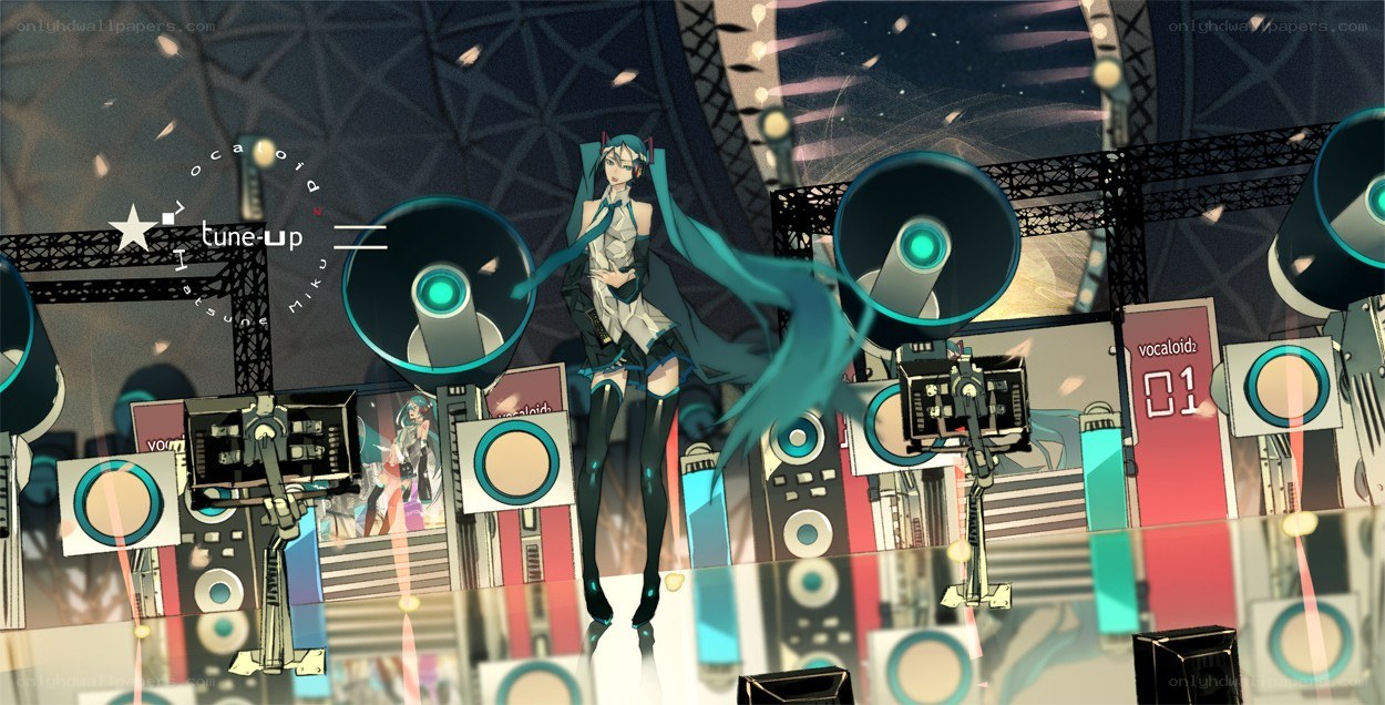 Miku on a concert stage