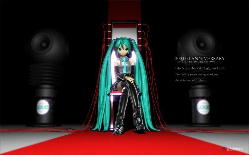 Miku on a red carpet