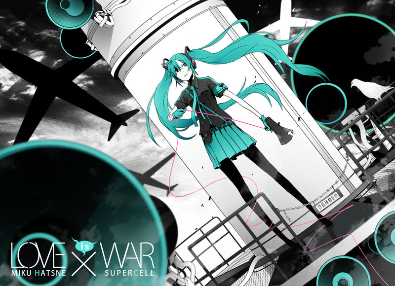 Miku on a warship