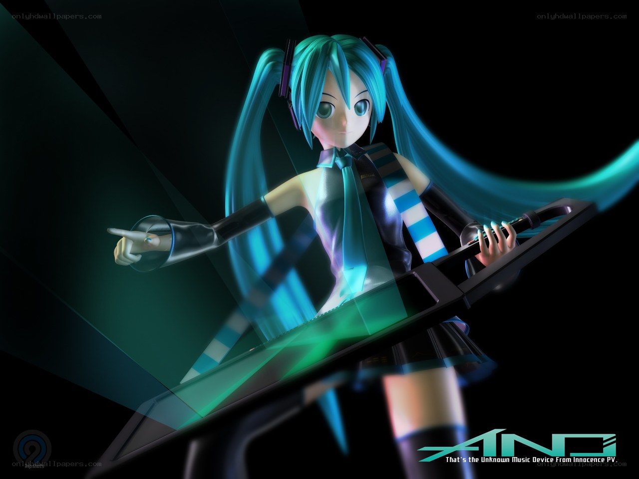 Miku performing on stage
