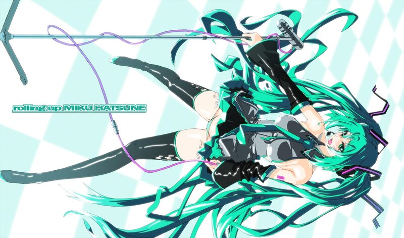 Miku performing on stage