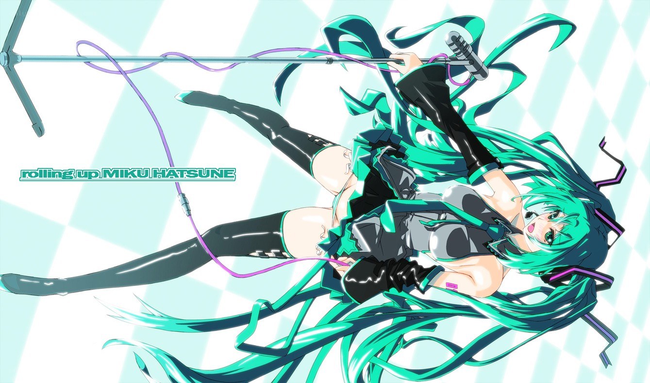 Miku performing on stage