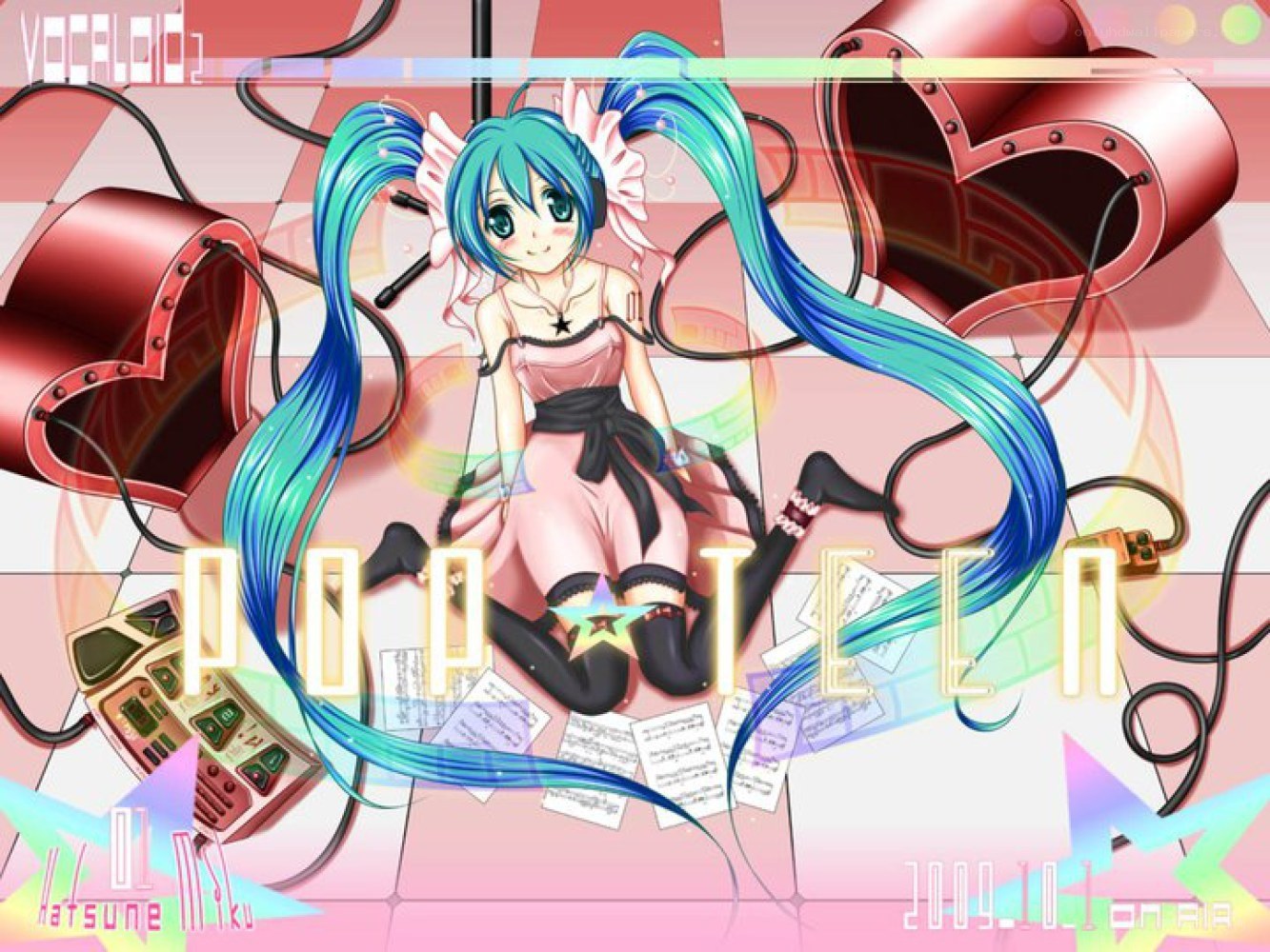 Miku pop teen artwork