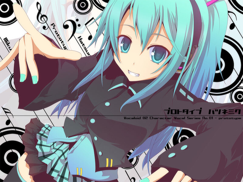 Miku prototype character art