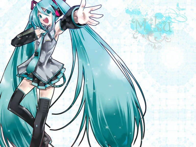 Miku reaching out