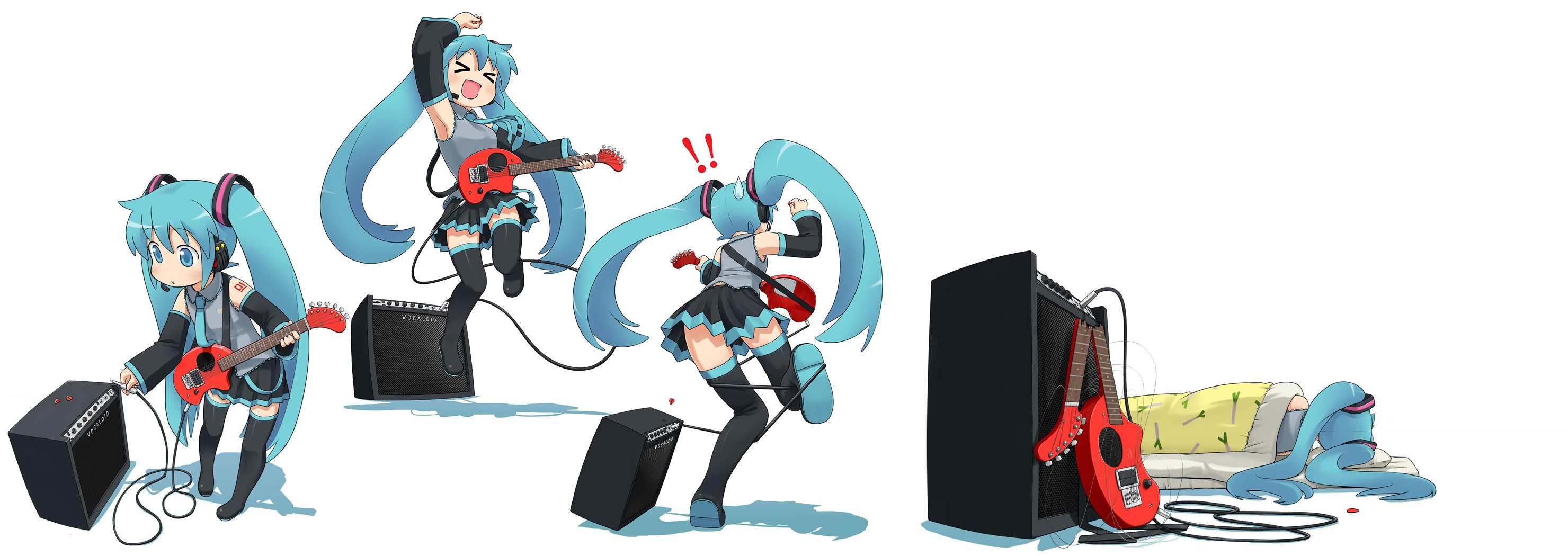 Miku rock band performance