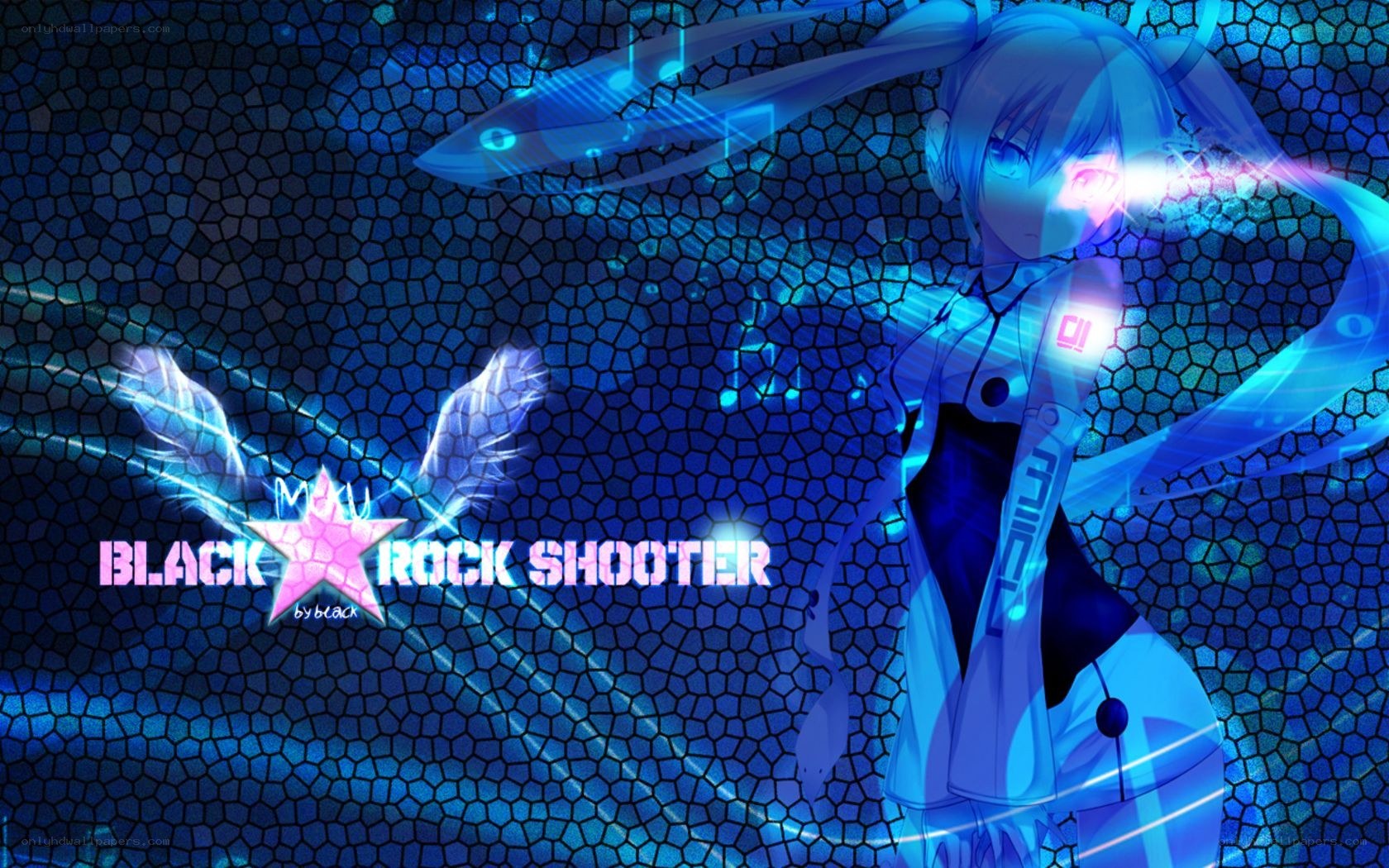 Miku rock shooter artwork