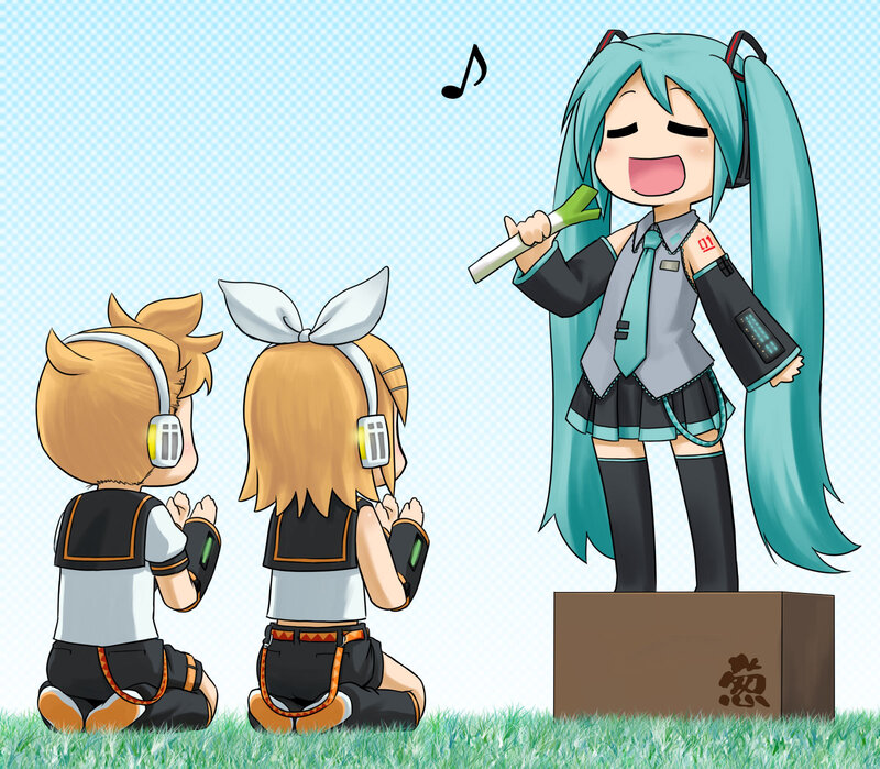 Miku Singing to Fans — Blue