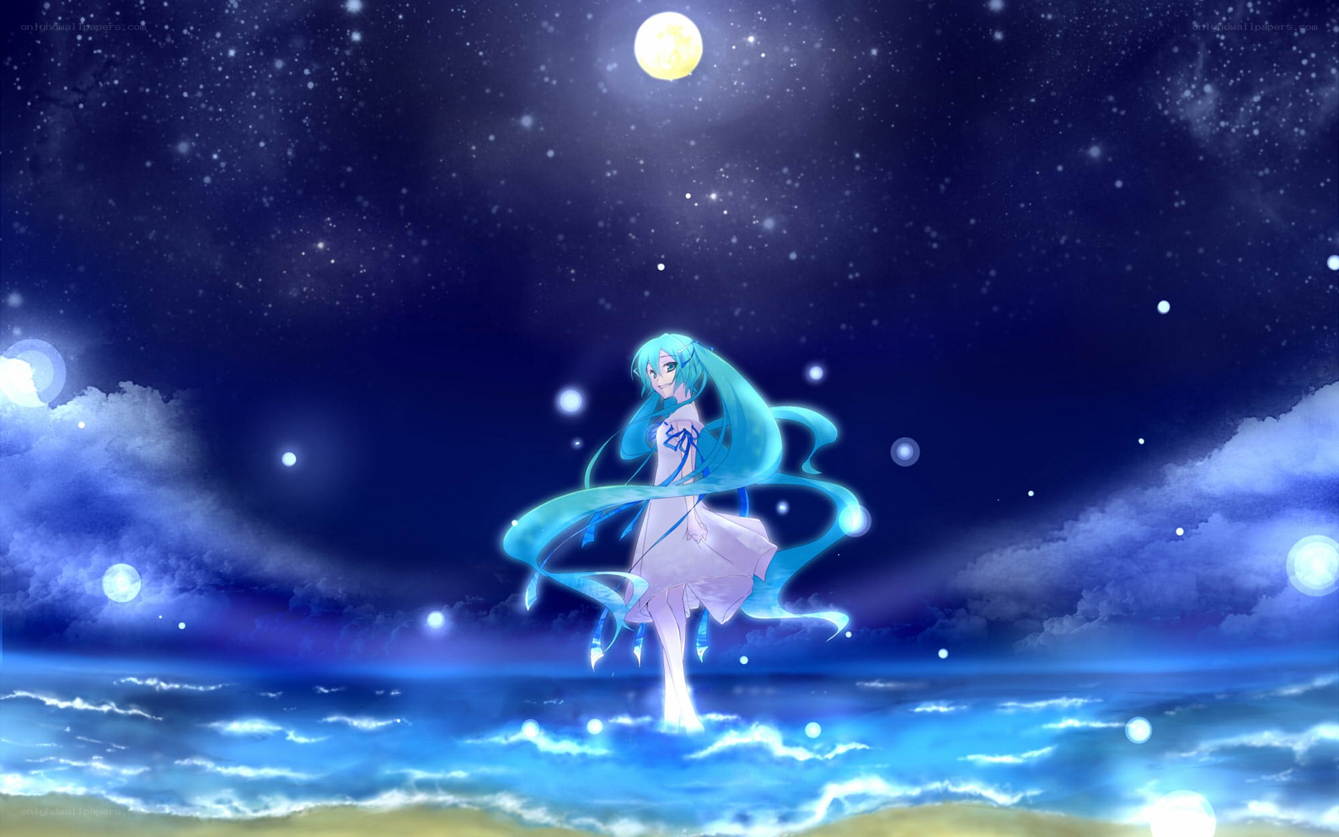 Miku under the moonlight