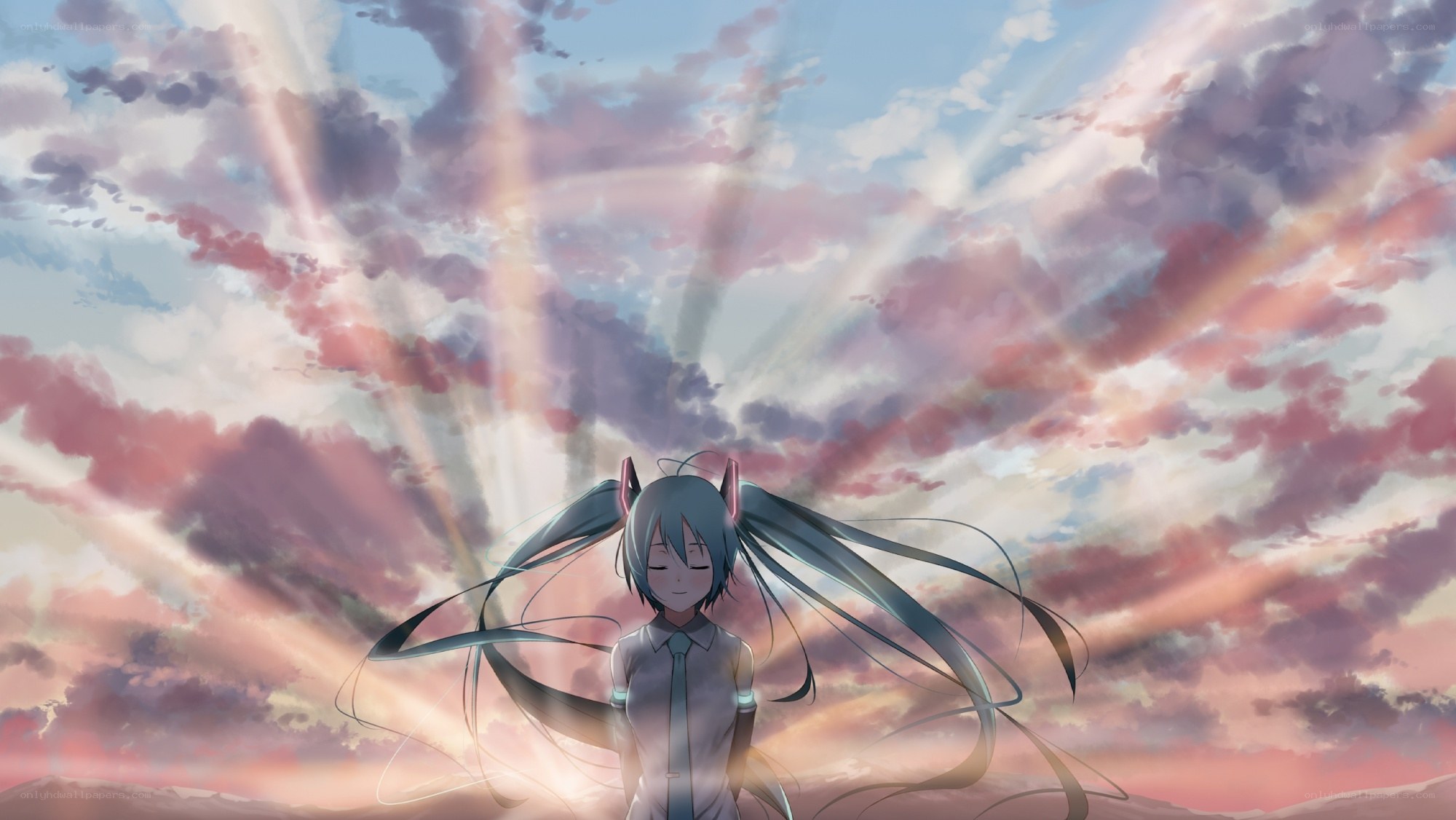 Miku under the sky