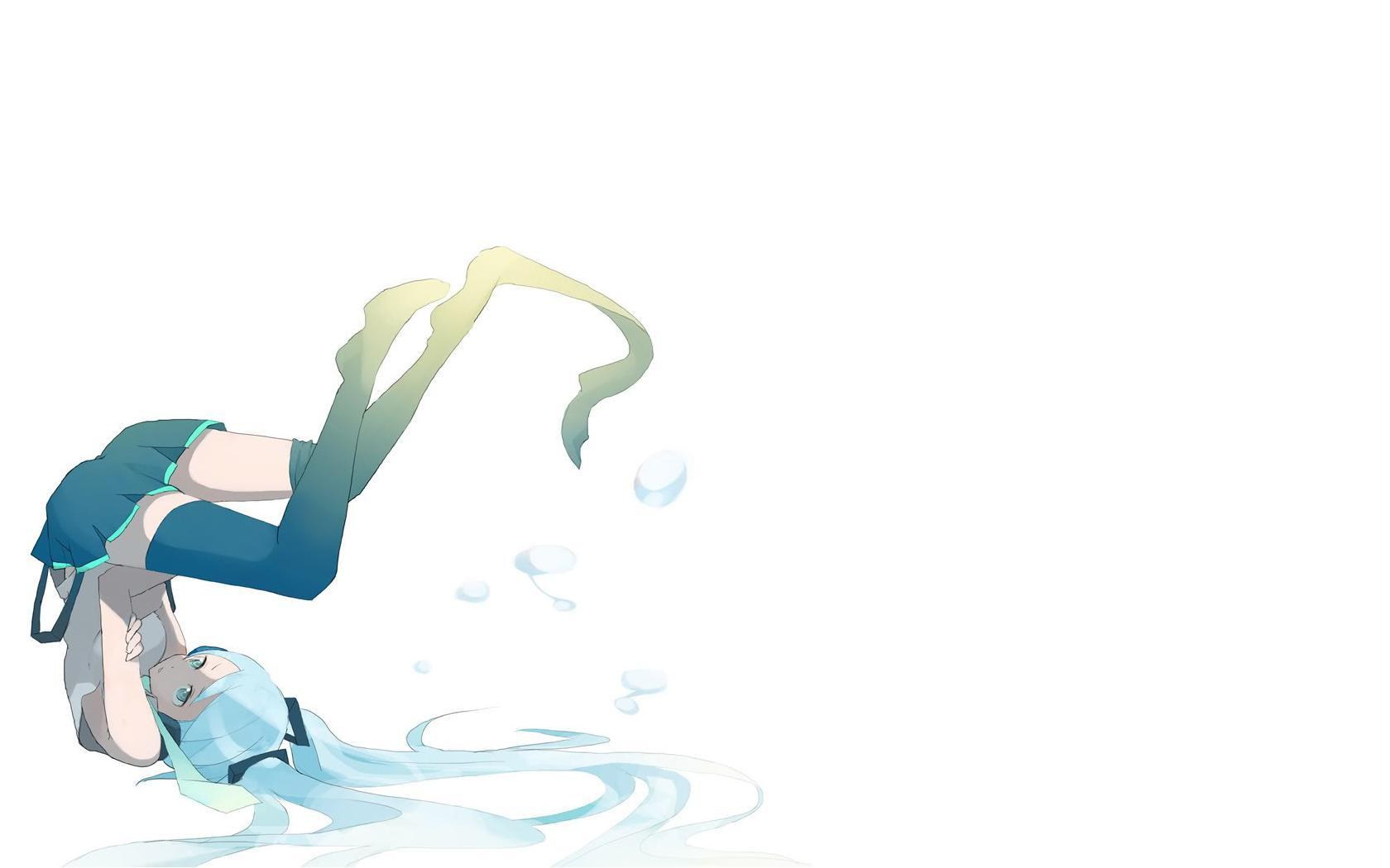 Miku underwater scene
