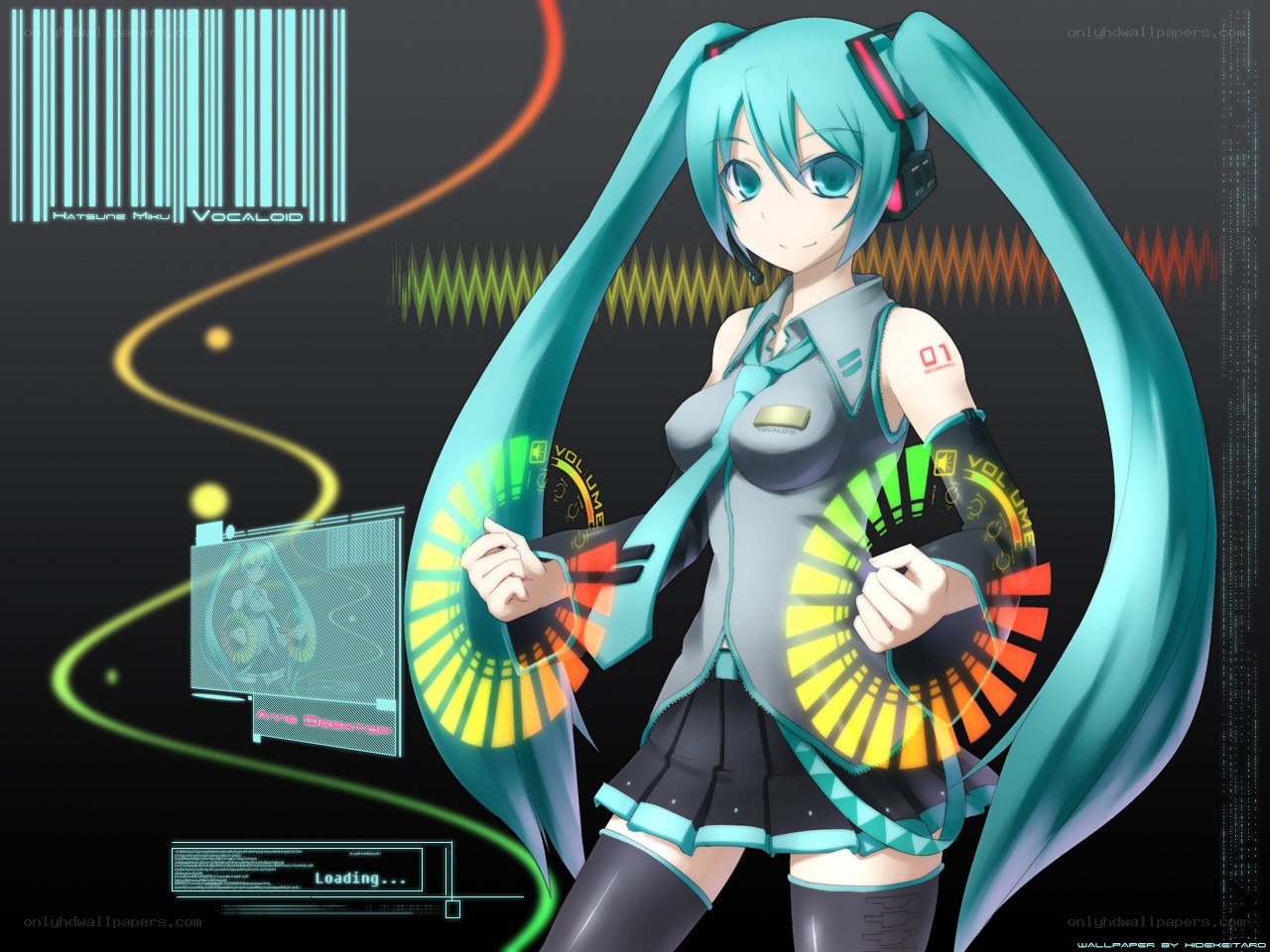 Miku Vocaloid digital art