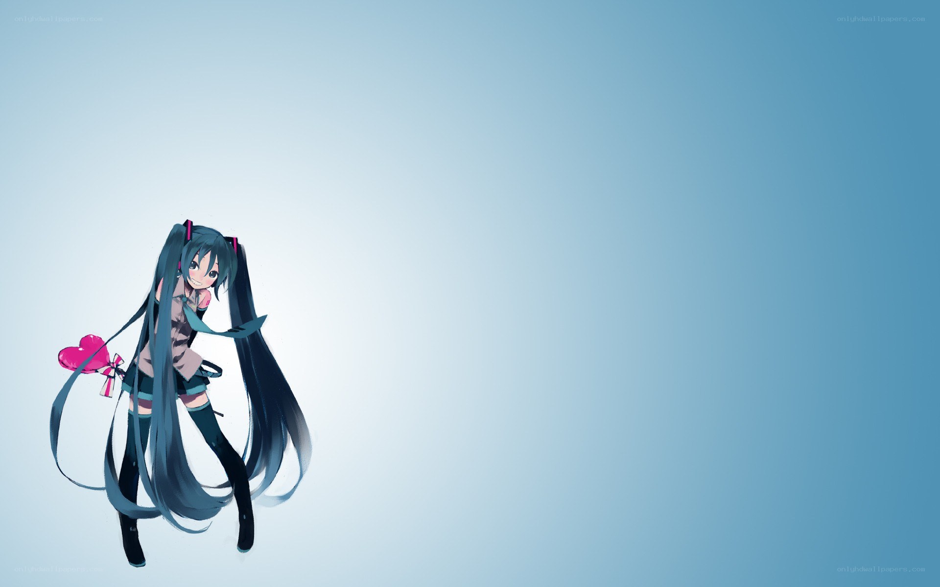Miku with a heart
