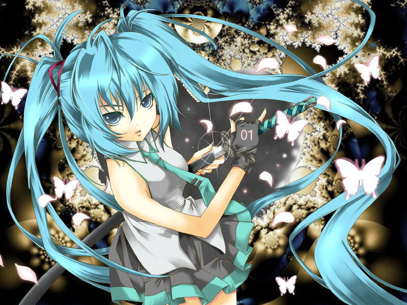 Miku with a sword
