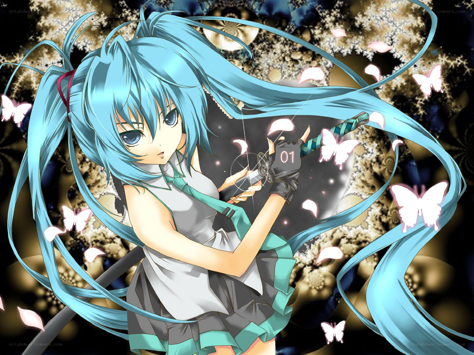 Miku with a sword