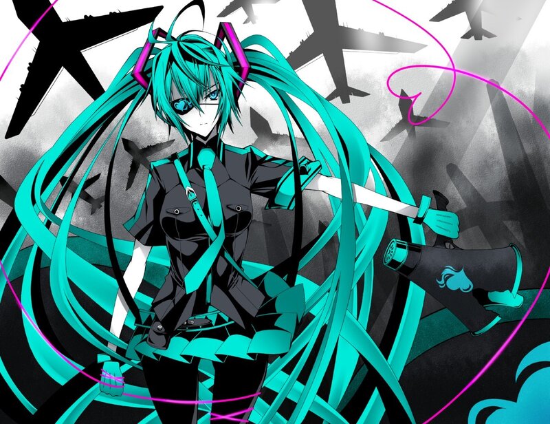 Miku with a sword