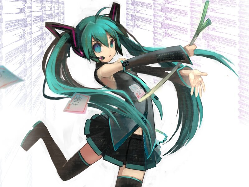 Miku with a sword