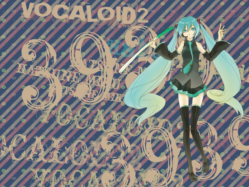 Miku with a sword