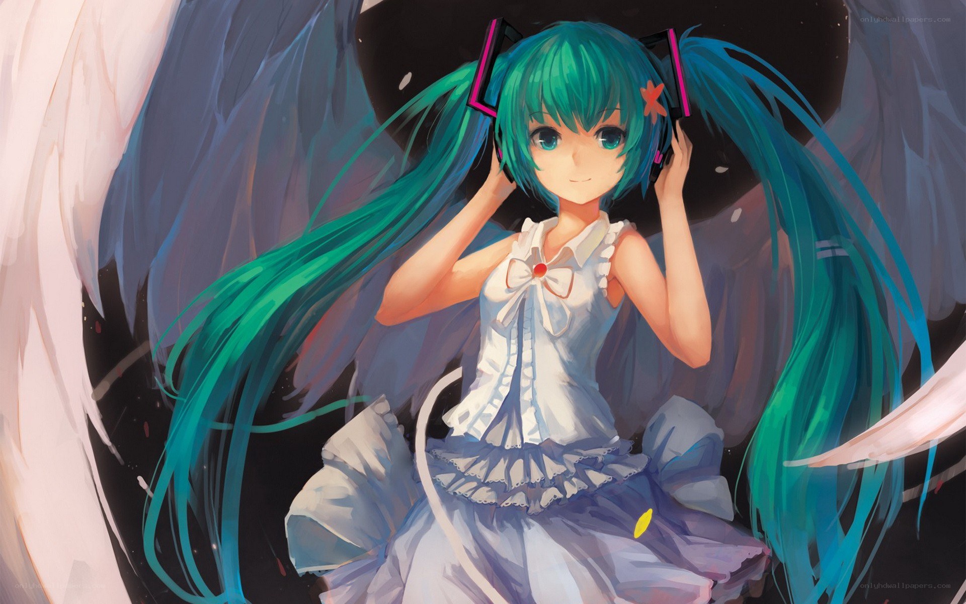 Miku with angel wings