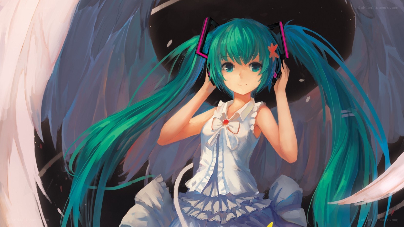 Miku with angel wings