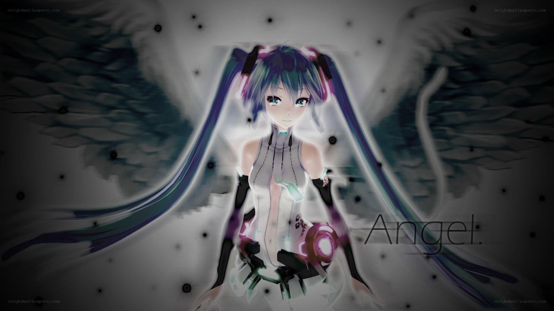 Miku with angel wings