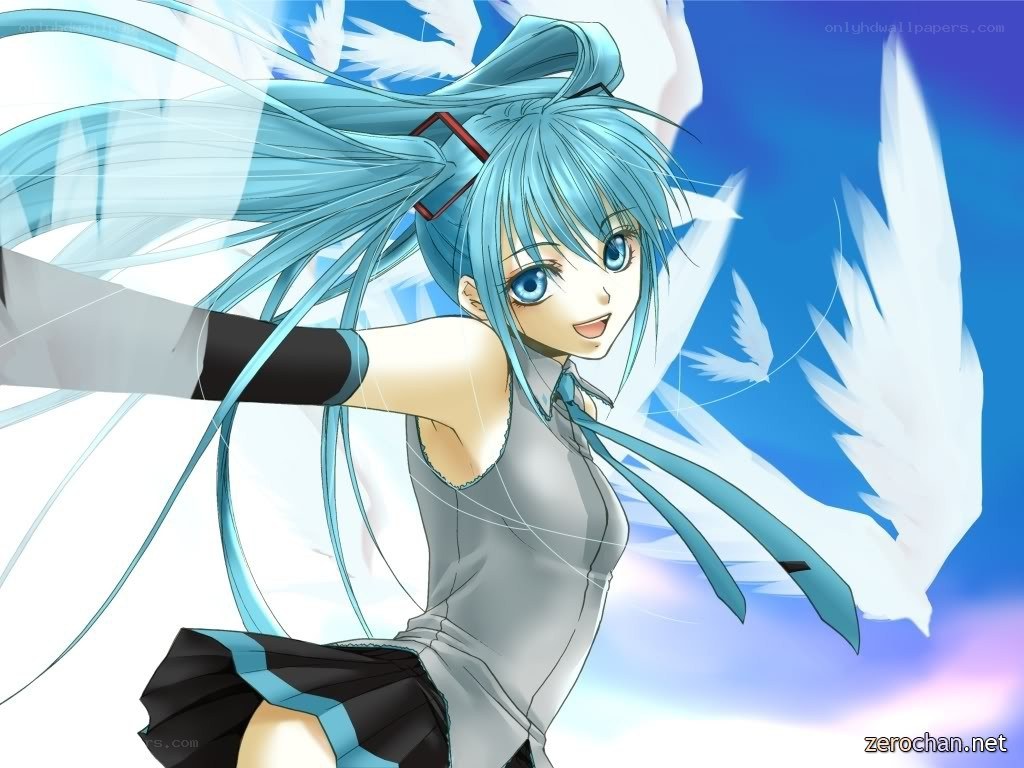 Miku with angel wings