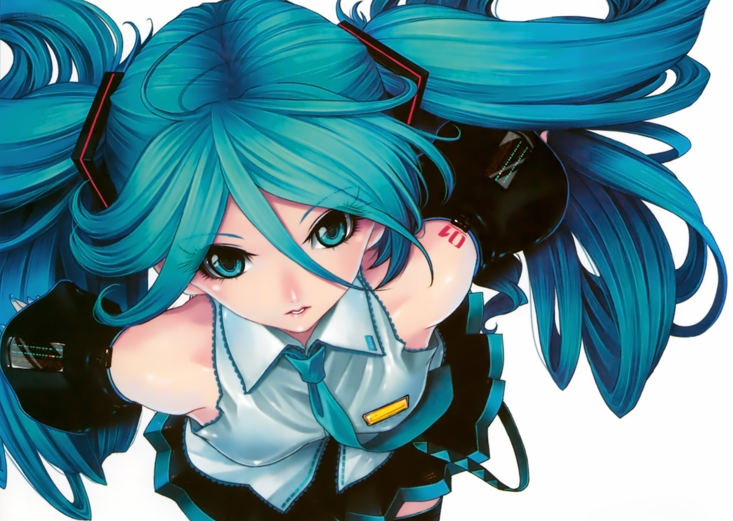 Miku with blue hair