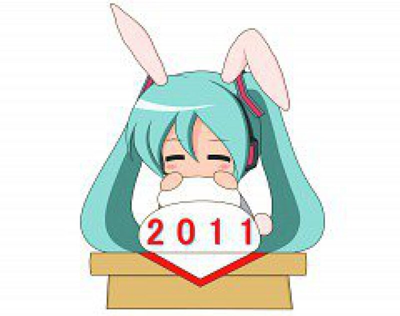 Miku with bunny ears