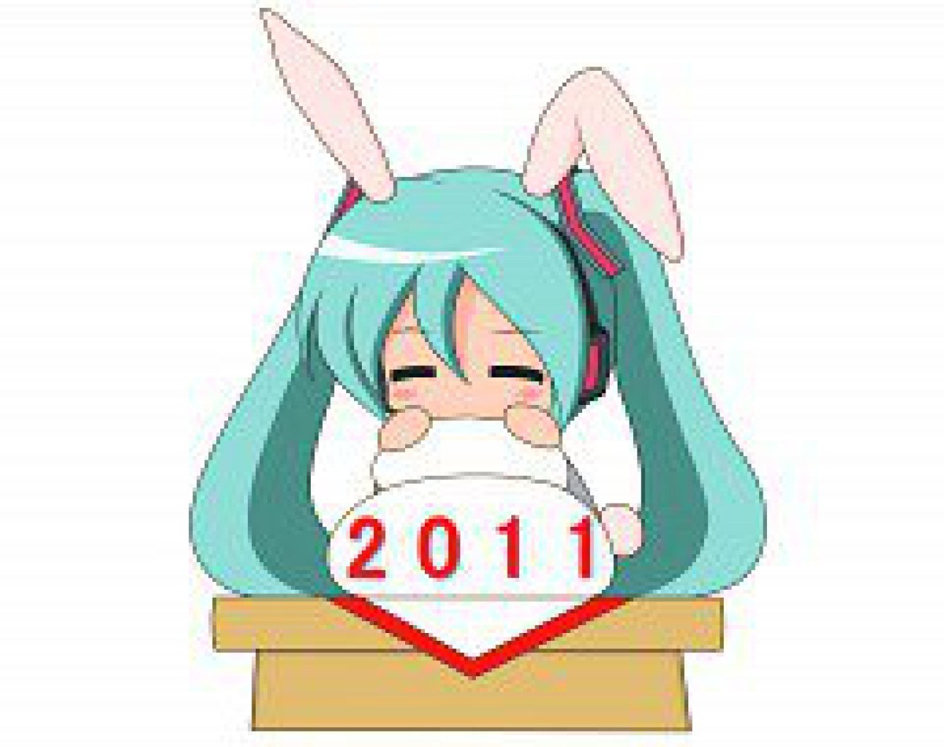 Miku with bunny ears