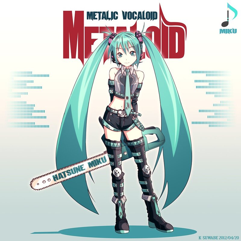 Miku with chainsaw