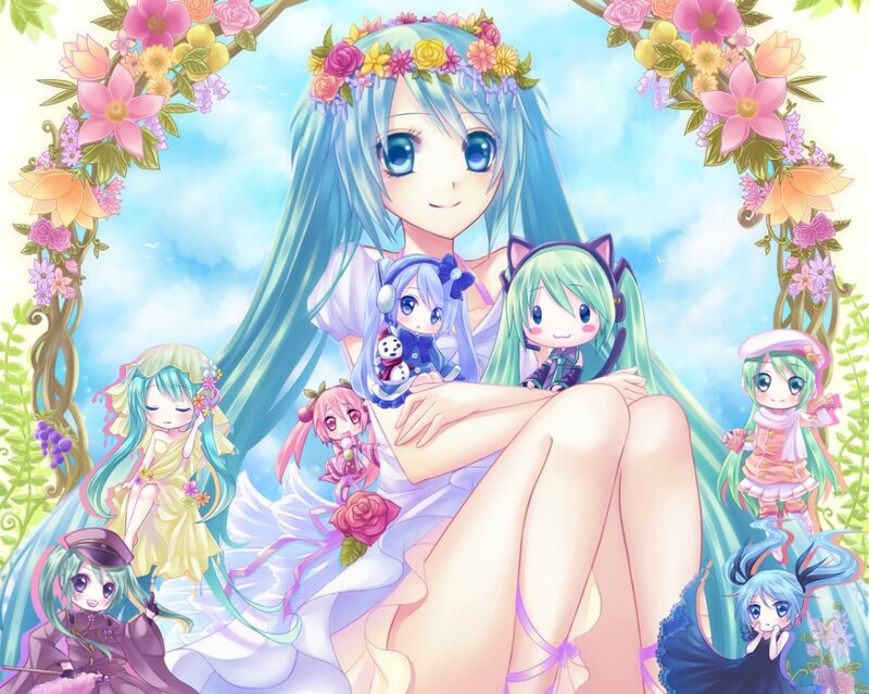 Miku with Chibi Figures