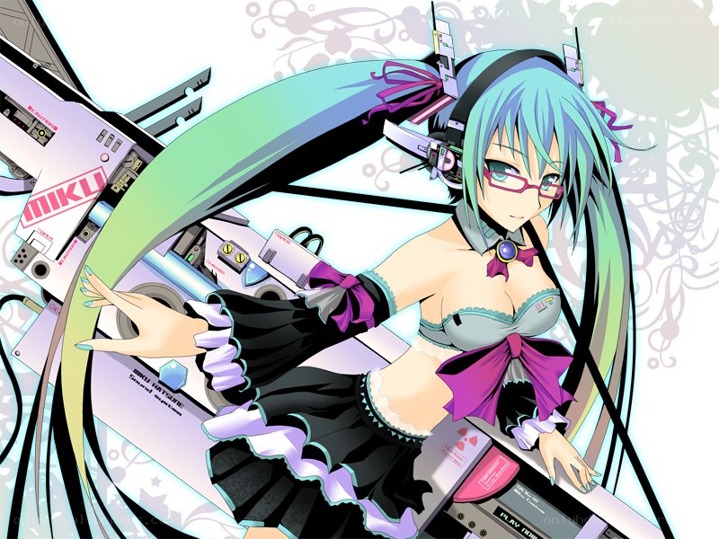 Miku with DJ equipment
