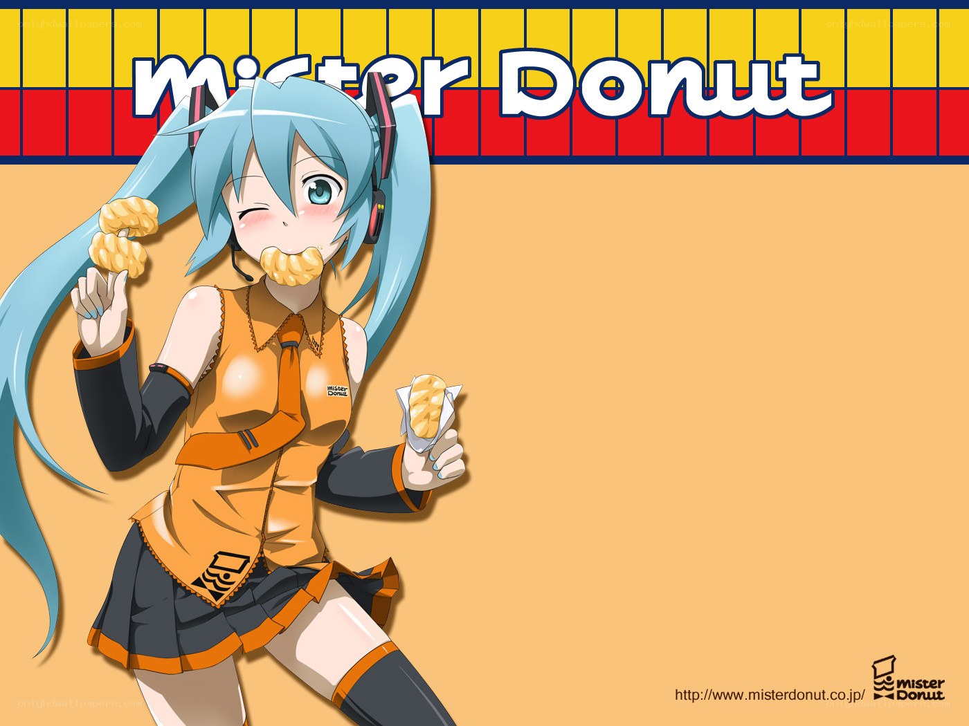 Miku with donuts