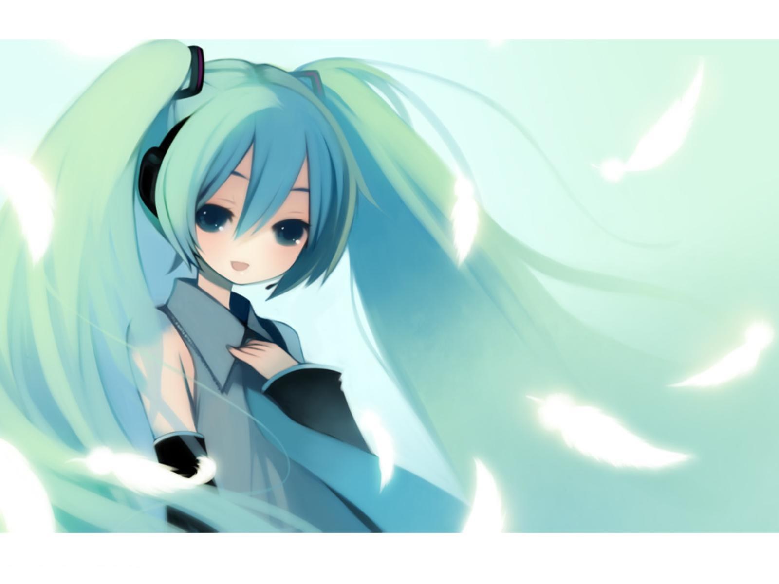 Miku with feathers