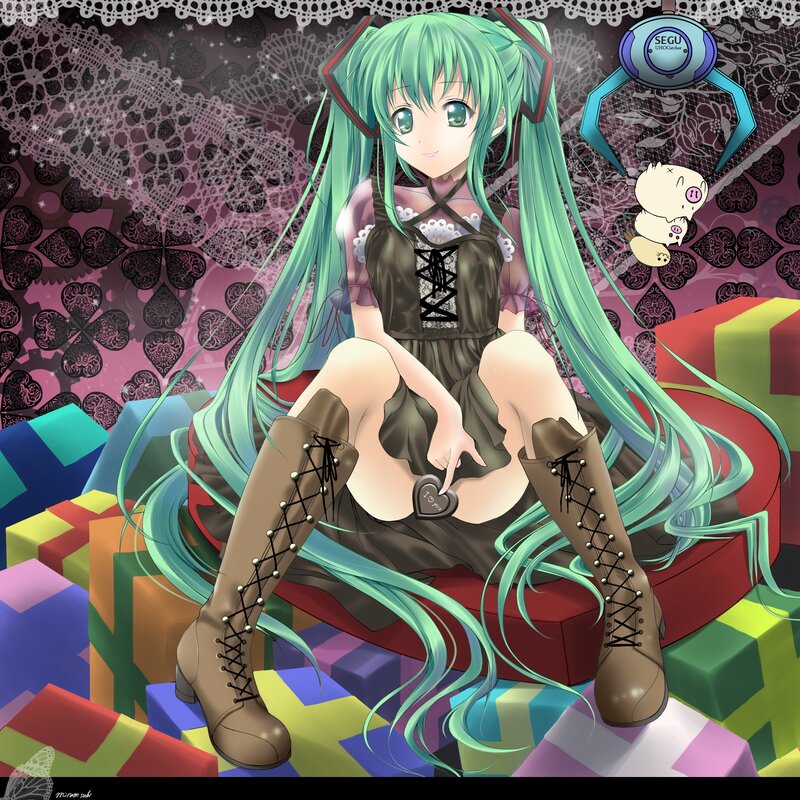 Miku with gift boxes