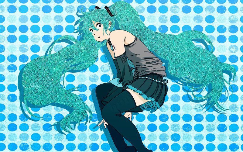 Miku with glittery hair
