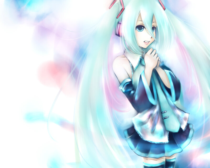Miku with glowing aura