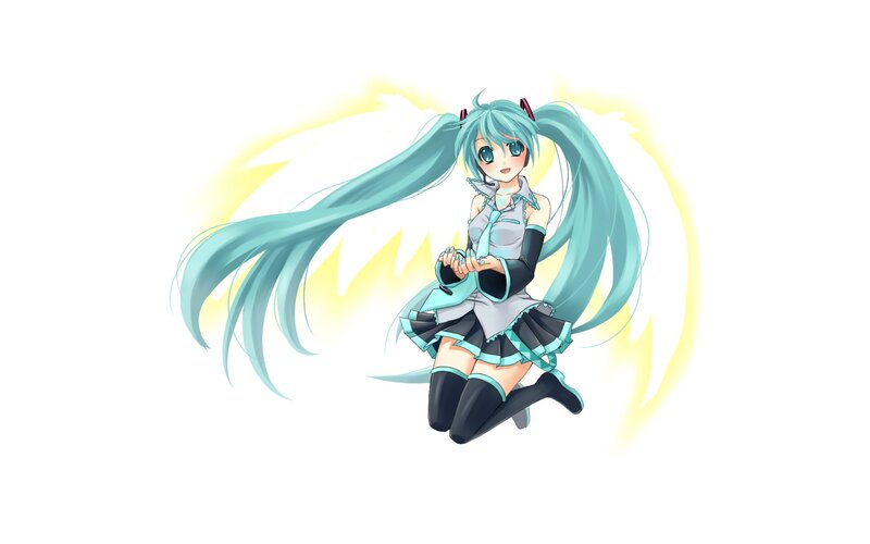 Miku with glowing aura