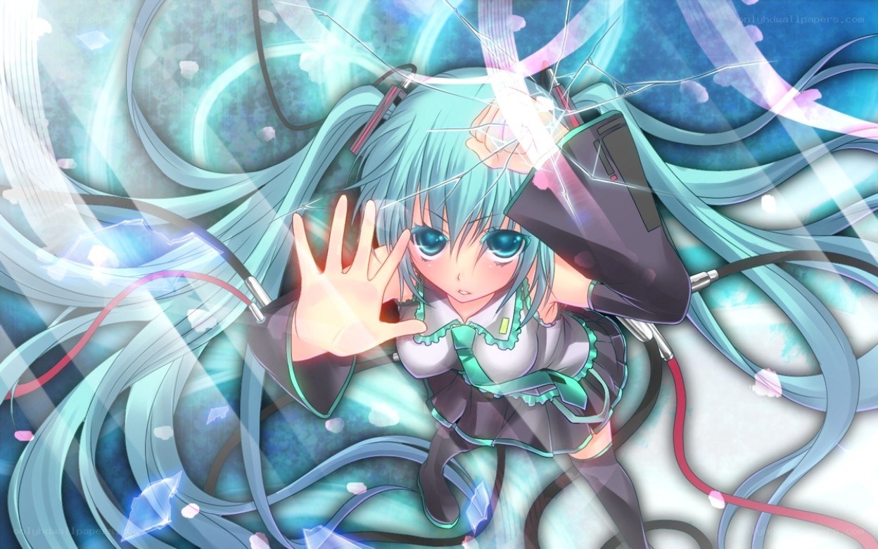 Miku with glowing energy
