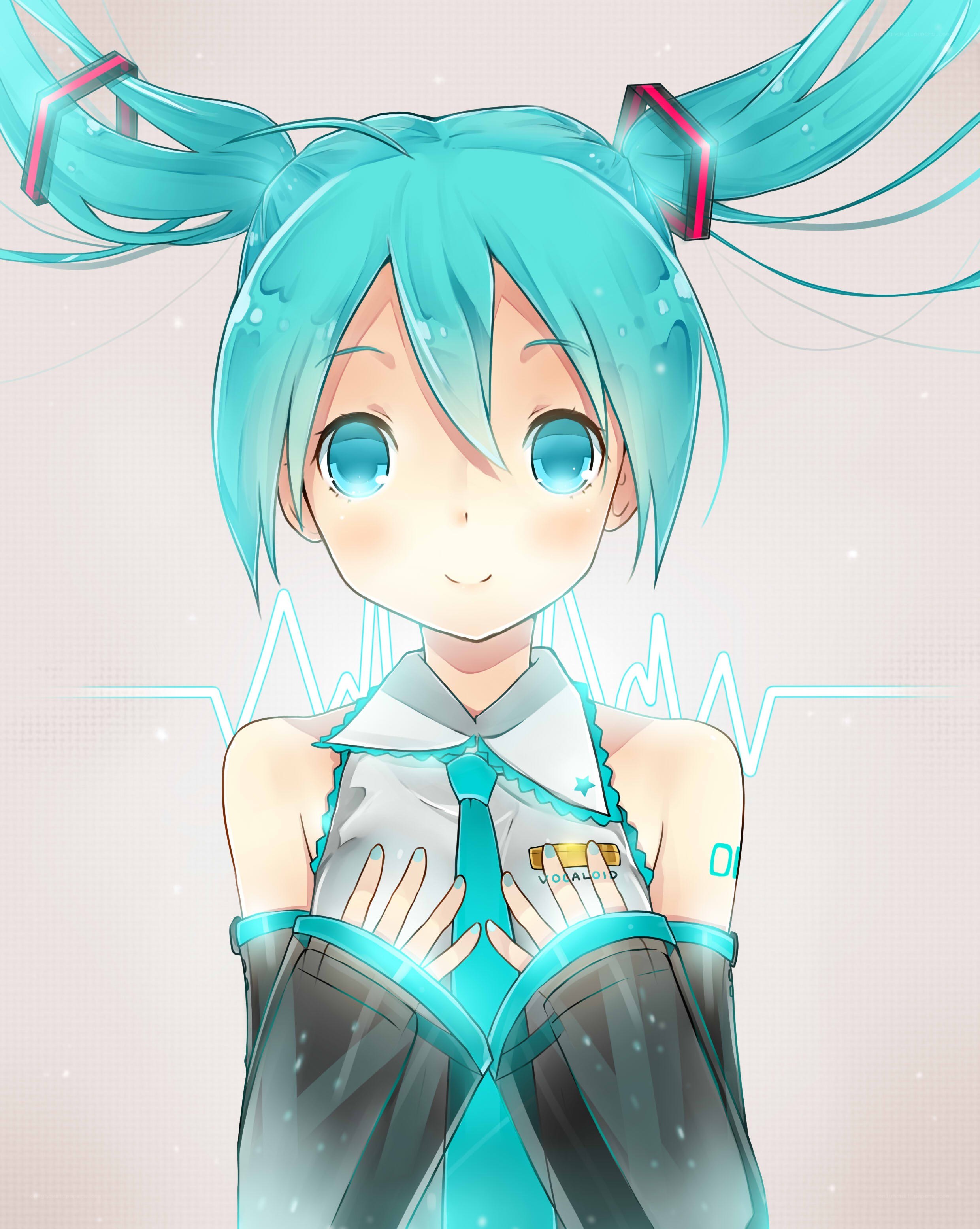 Miku with glowing heart